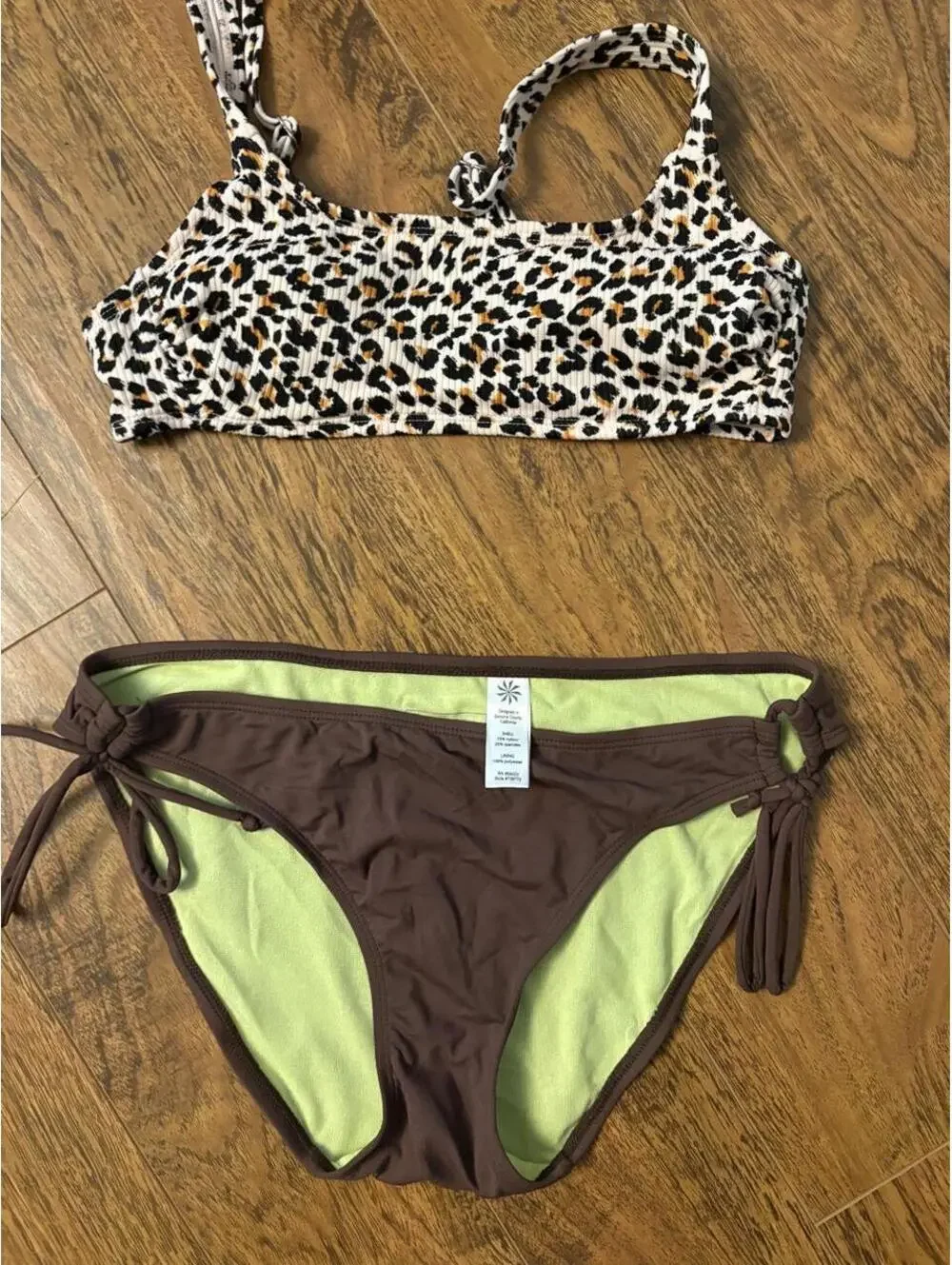 Athleta Women's Brown and Multi Bikinis-and-tankini-set